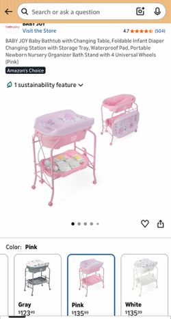 Baby bath and changing station