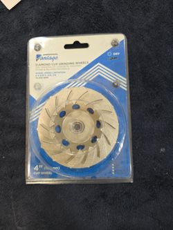 Vantage 4-Inch Diamond Cup Grinding Wheel