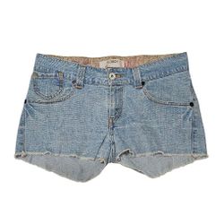 Levi's 504 Slouch Cutoff Denim Shorts Low Rise Y2K Frayed Womens Size 11