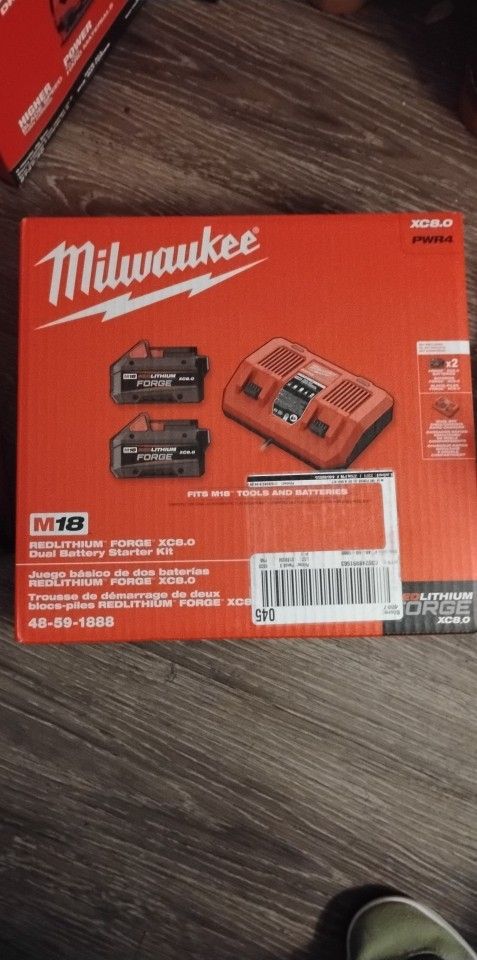 NEW FORGE BATTERIES AND RAPID CHARGER