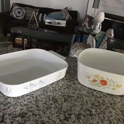 Two Large Capacity Corning Ware . Price For Both $24 