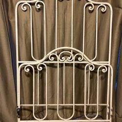 Wrought Iron Twin Size Headboard and Footboard from Pottery Barn