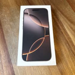 iPhone 16 Pro Desert Titanium Cricket Wireless Only 1 Year Apple Warranty 