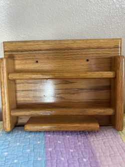 Wooden Wall-Mount Letter Mail Holder