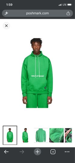 Converse x Golf Le Fleur collar zip sweater size Large