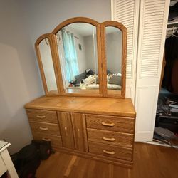 Real wood dresser 