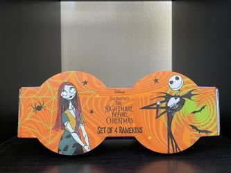 *NEW* Nightmare before Christmas Ramekins Set Of 4