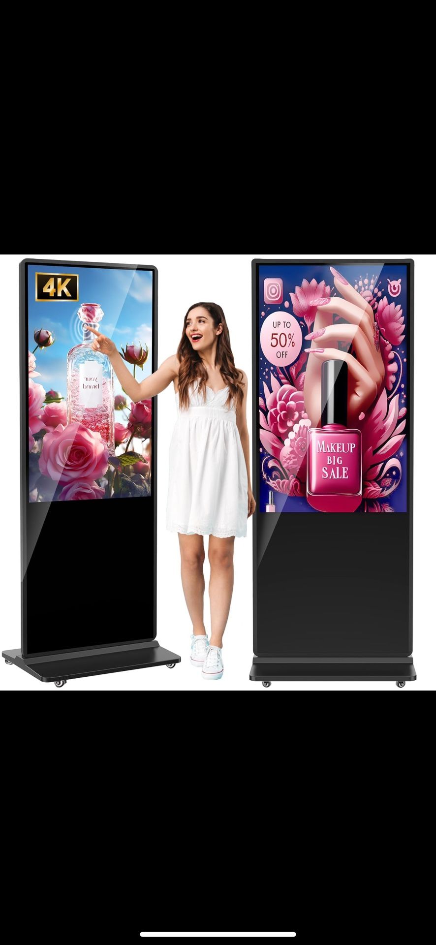 55” Android Digital Signage Kiosk – Touchscreen Advertising Display