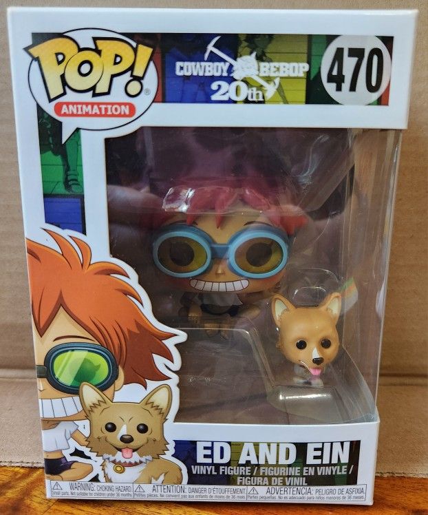 FUNKO POP! Cowboy Bebop : Ed And Ein 20th Anniversary #470 New w/Protector
