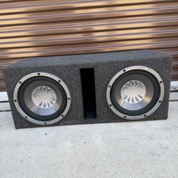 Dual 12” Pioneer Subwoofers in Ported Box 