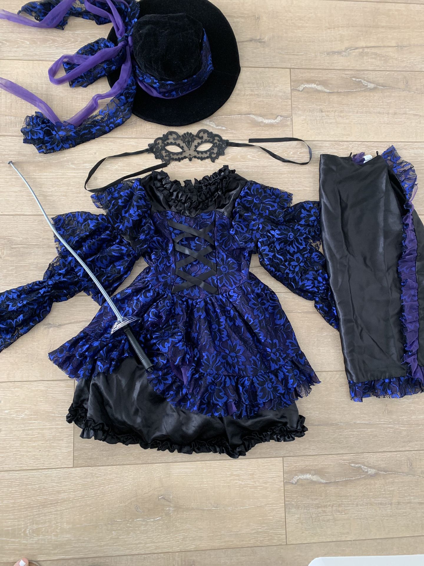 Child girl Zorro Halloween Costume “la bandita” size 8 Chasing Fireflies