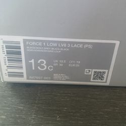 Children’s Force 1 Low Lv8  size 13 c