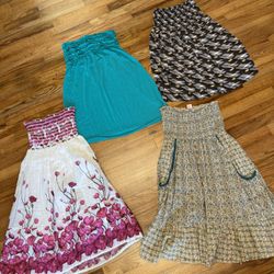 4  Strapless Summer Dress Lot