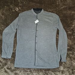 Large Gray Long Sleeve Shirt 