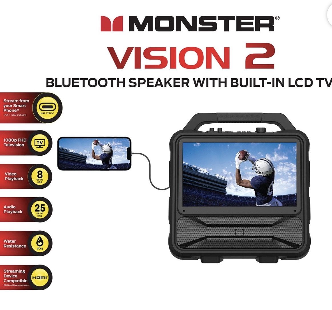 MONSTER Vision 2 Portable TV