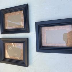 Beveled 5 X 7 Picture Frame Lot Wood