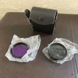 Zeikos 46mm CPL & FLD Filters – Japan Optics – Excellent Condition – Leather Case Included