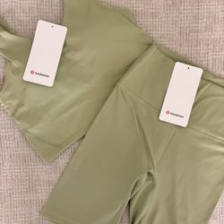 green full lululemon set