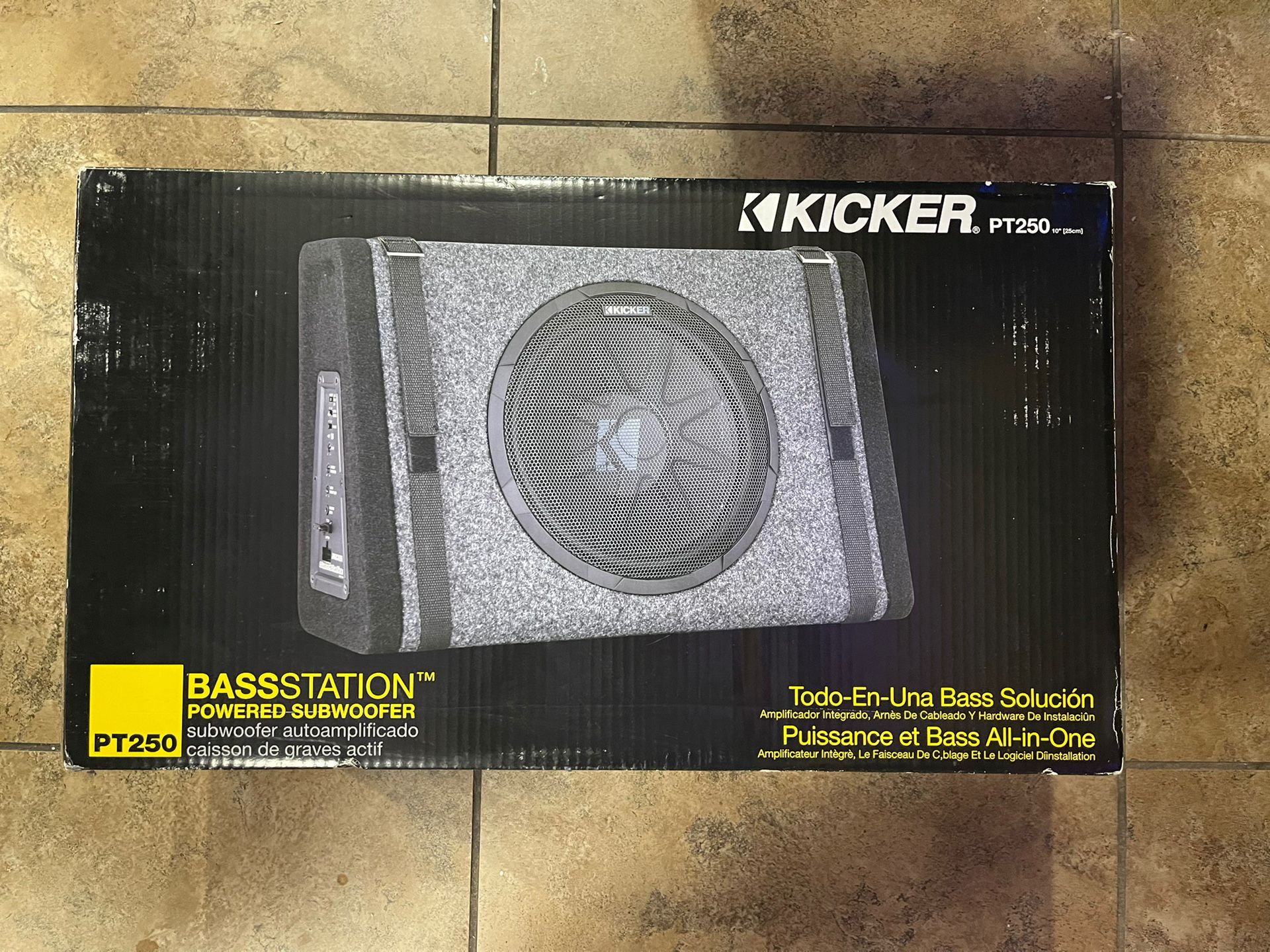 Kicker PT250 10" Subwoofer with BuiltIn 100W Amplifier for Sale in