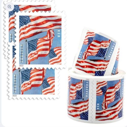 5 Rolls Stamps Coil Of 100 Pcs/Roll - New Sealed Pack