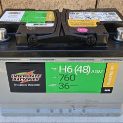 Car Battery Size H6 or 48 AGM 