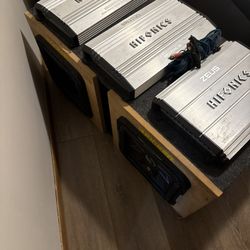 2-12imch L7 Kickers. 3-Hifonics amps And Crossover