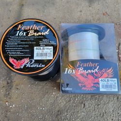 Phenix Braided Fishing Line, 16X Hollow, 40lb, 700 Yd