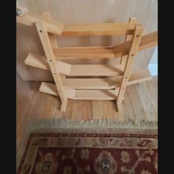 Amish-Made Wooden Car Roller Double Racetrack - 4 Cars -