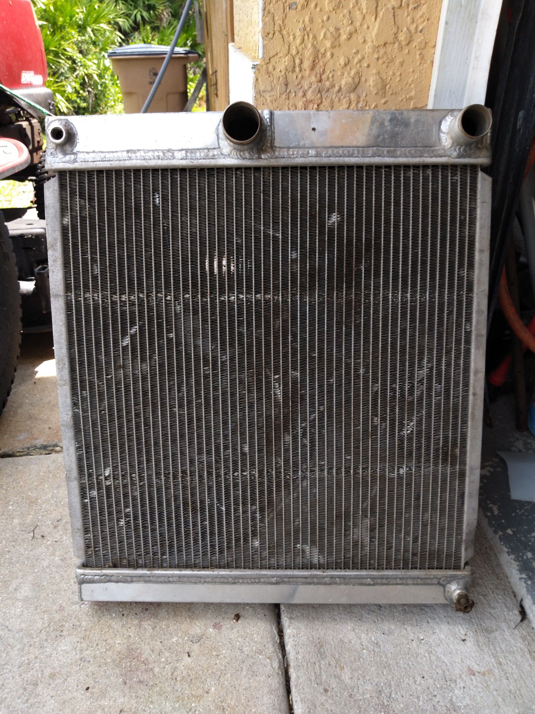 ALL ALUMINUM RACING RADIATOR. 4 CORE FROM SUMMIT RACING. 19in. Wide BY 22in. High. WORKS PERFECTLY