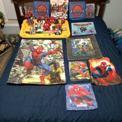Marvel Comics Spider Man Collection. Posters, Book And Spider 🕷️ Man Action Figures.