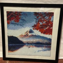 Framed diamond painting