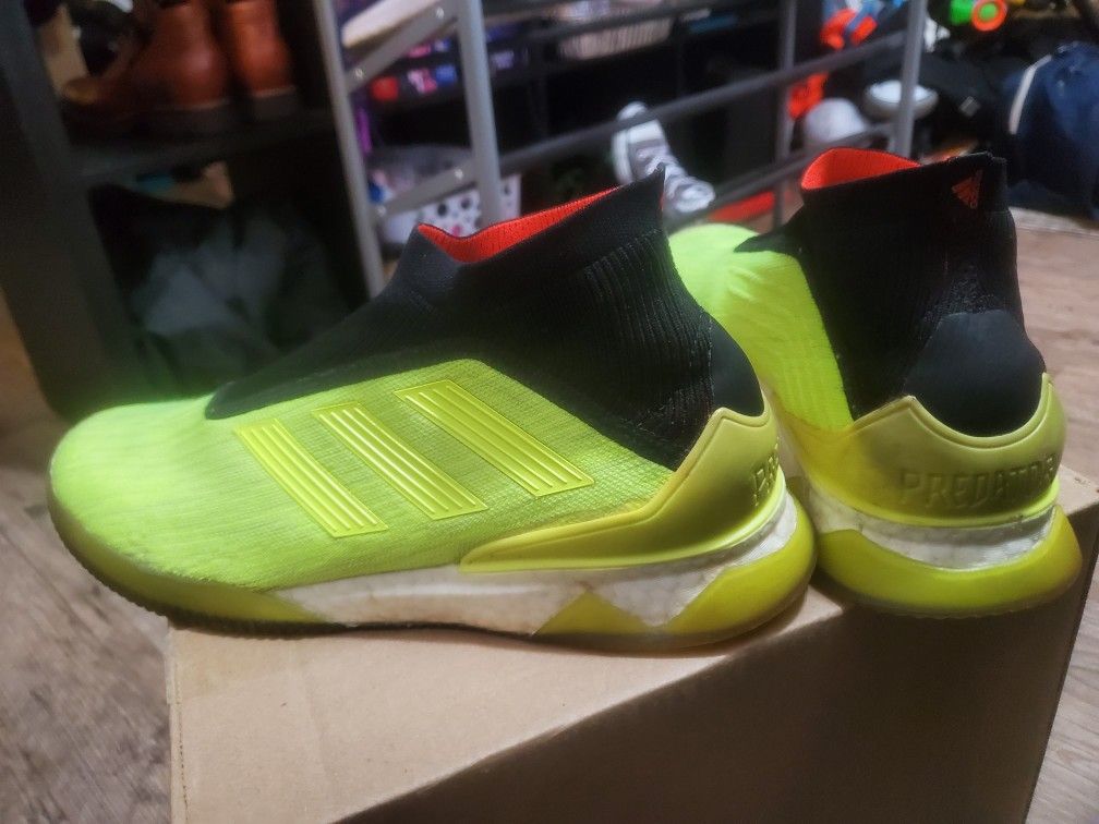Adidas Predator Tango 18+ TR Solar Yellow Size 9.5