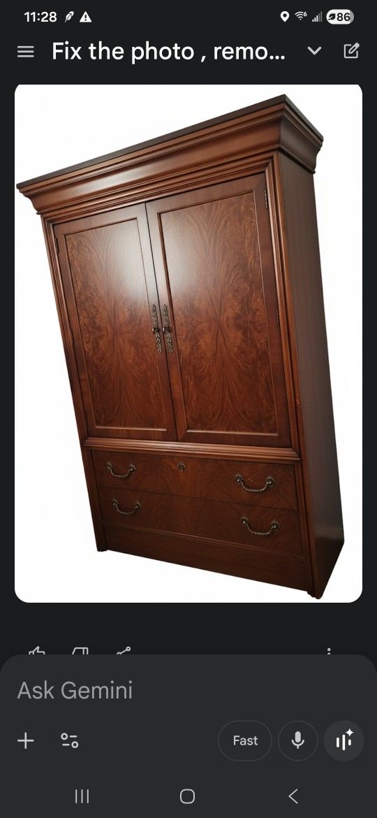 Drexel Heritage Flame Mahogany Armoire – Gentleman’s Chest