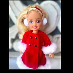 1999 Barbie Holiday Sisters Stacie Doll Christmas Edition Vintage 5"