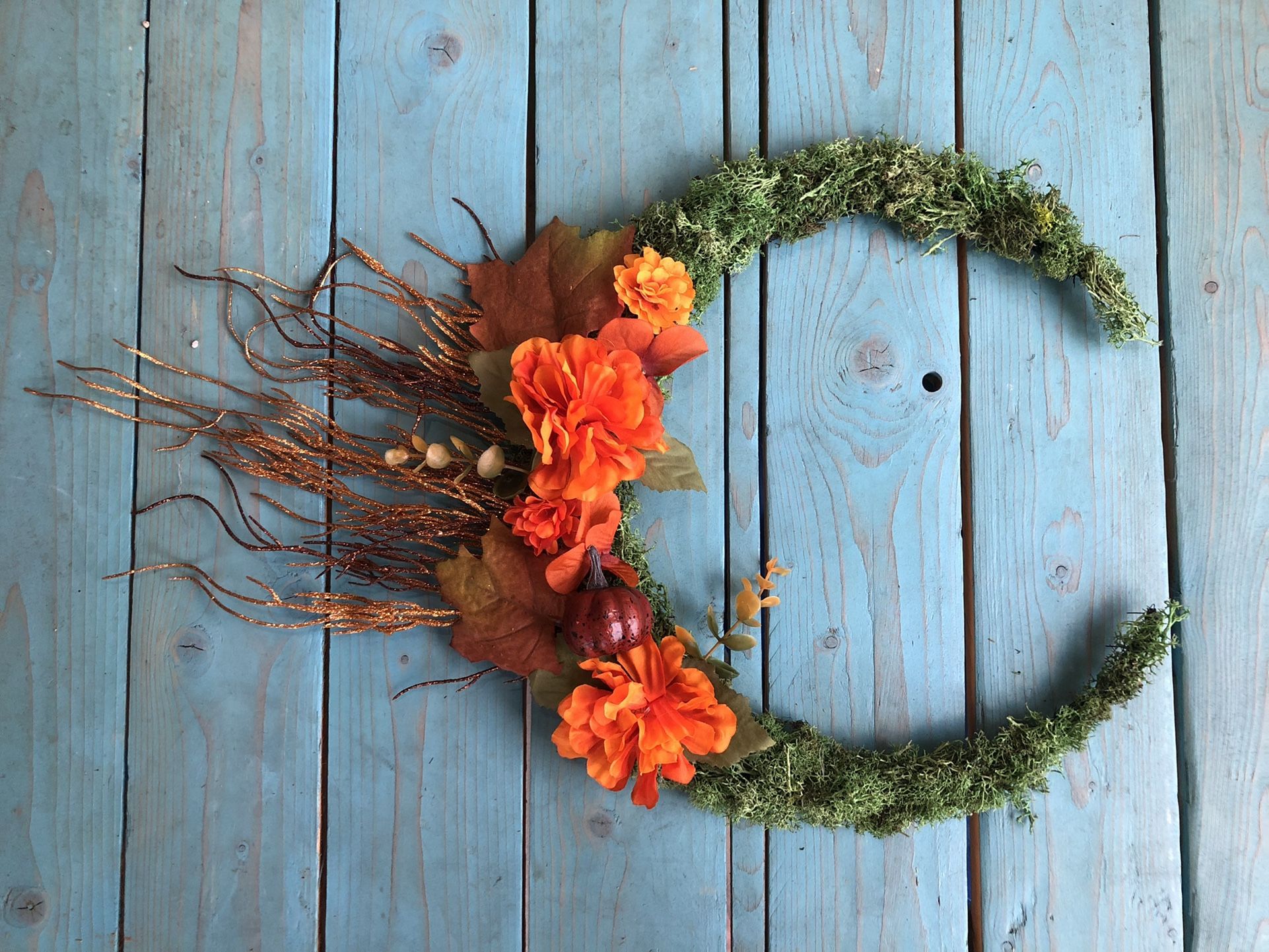 Fall Moon Wreath Decoration