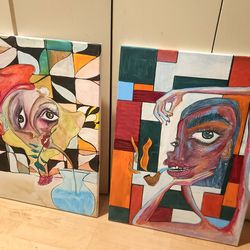 Abstract Expressionism painting art