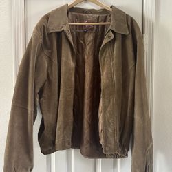 Caribou Creek 2XL 3XL Light Brown Tan Suede Fall Winter Jacket Bomber Coat Men’s