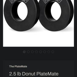 Platemate 2.5lb Rubber Coated Magnetic Dumbbell/Weight Plate Adder Weight 