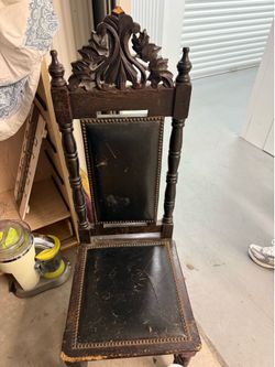 Antique wooden chair $15