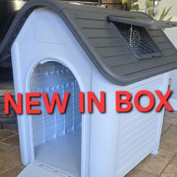 Brand new in box Xl 40" dog house all weather water resistant casa de Mascota dog igloo pet shelter add a bed $25