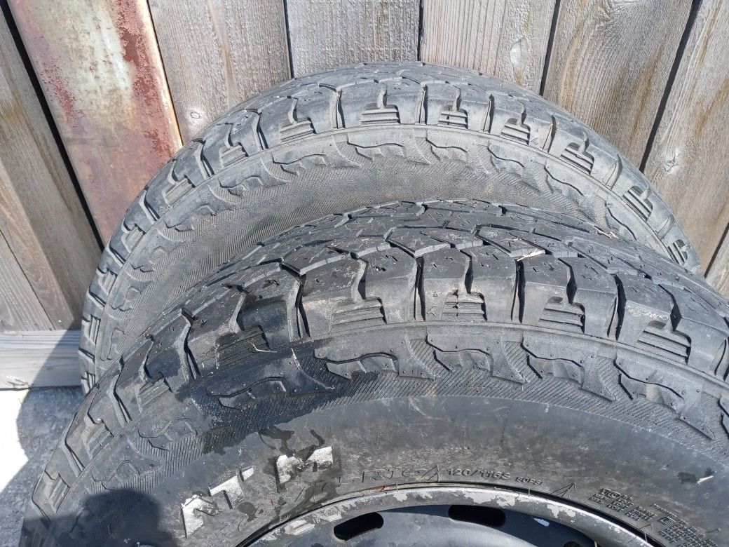 Two Lt 245/75/16 Lt245/75/R16 Tires