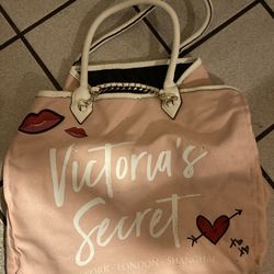 victoria secret gold tote