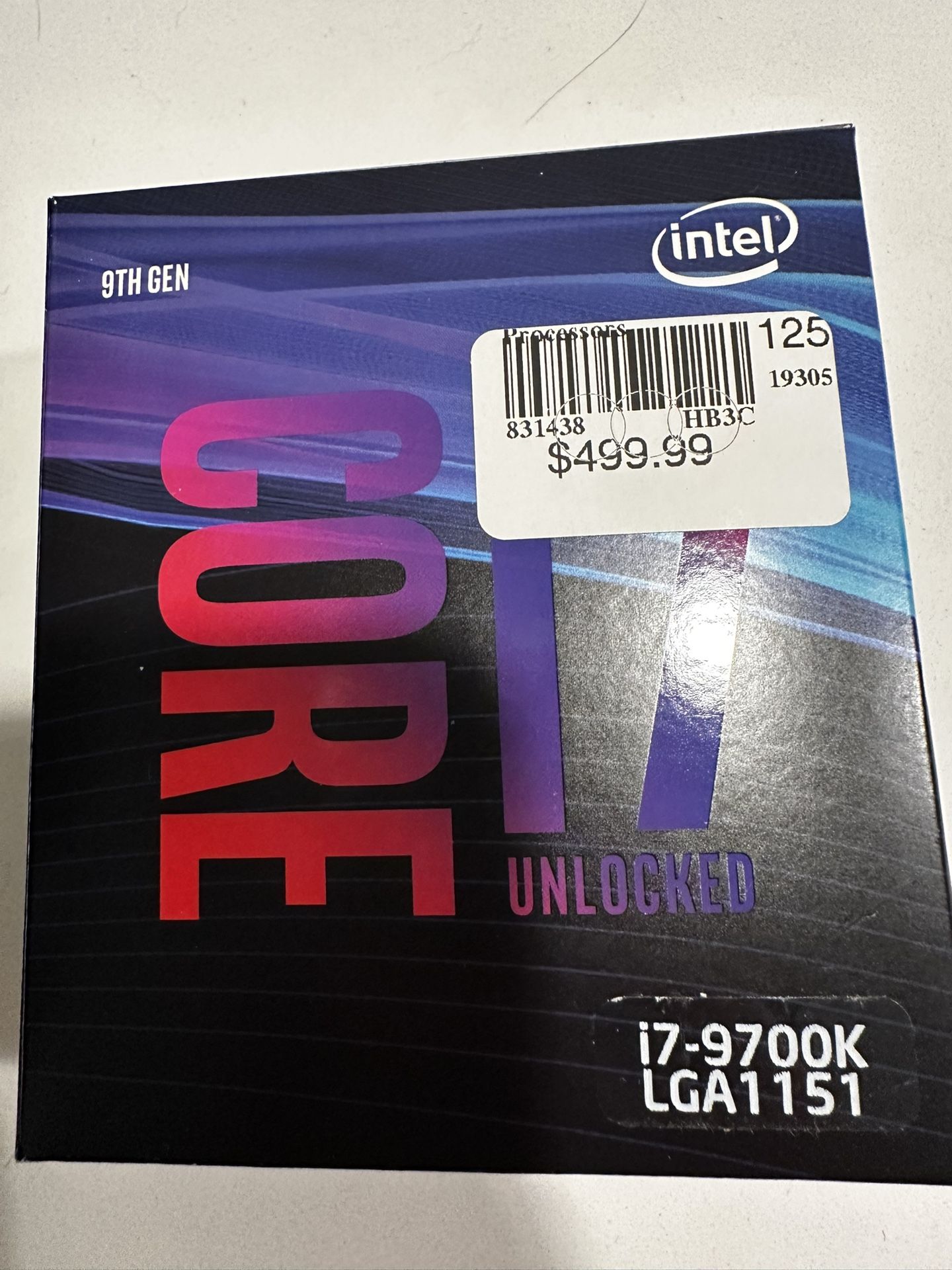 Intel Core i7 9700K CPU