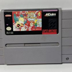 Krusty's Super Fun House SNES Cartridge – Super Nintendo Game by Acclaim 1992

