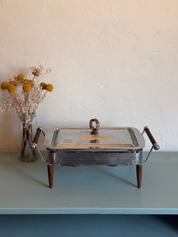 Vintage/Antique MCM Silver Chafing Dish