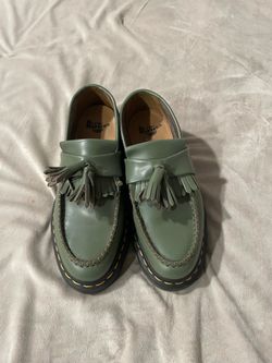 Dr Martens Size 5 Men/ 6.5 Womens Green Loafers