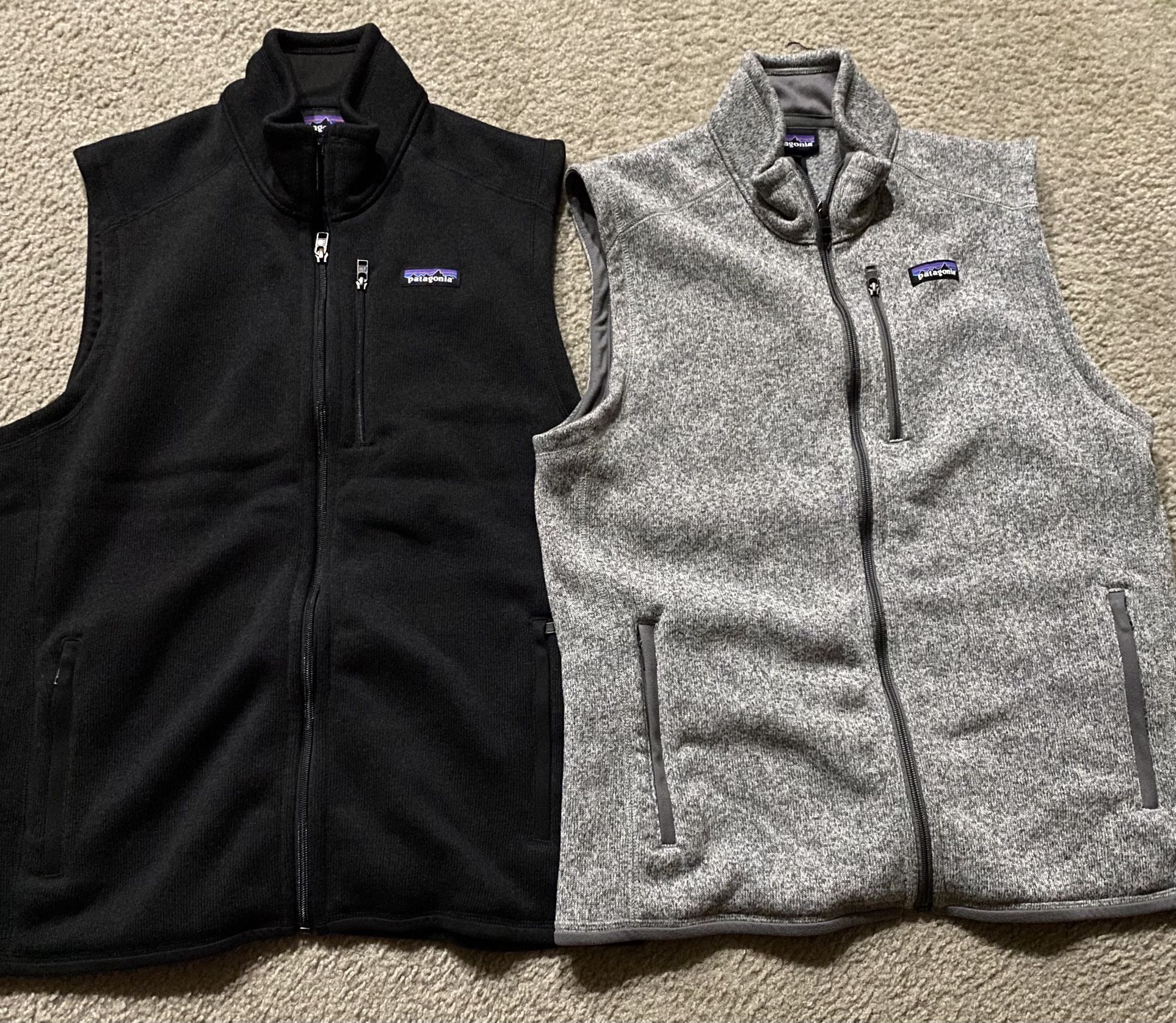 2 Patagonia Better sweater Vest Size L  Never Worn! Excellent Condition 