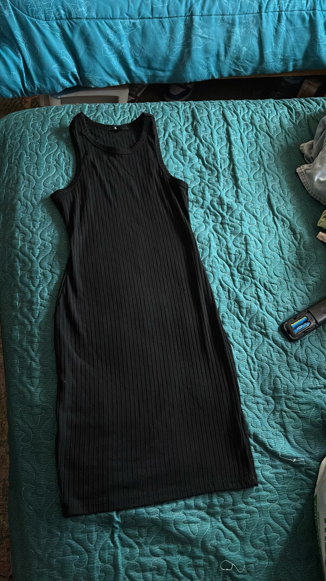 Papaya Black Simple Dress