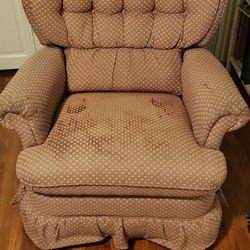 Lazy Boy Pink Stained Recliner Chair