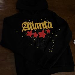 Black And Yellow Atlanta Sp5der Hoodie